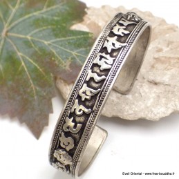 Bracelet tibétain orné d'un mantra Bracelets tibétains bouddhistes ref152