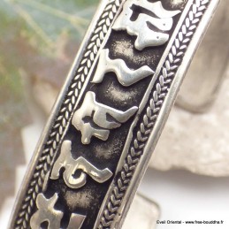 Bracelet tibétain orné d'un mantra Bracelets tibétains bouddhistes ref152