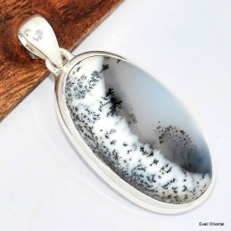 Pendentif allongé Merlinite Opale dendritique 