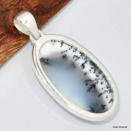 Pendentif allongé Merlinite Opale dendritique 