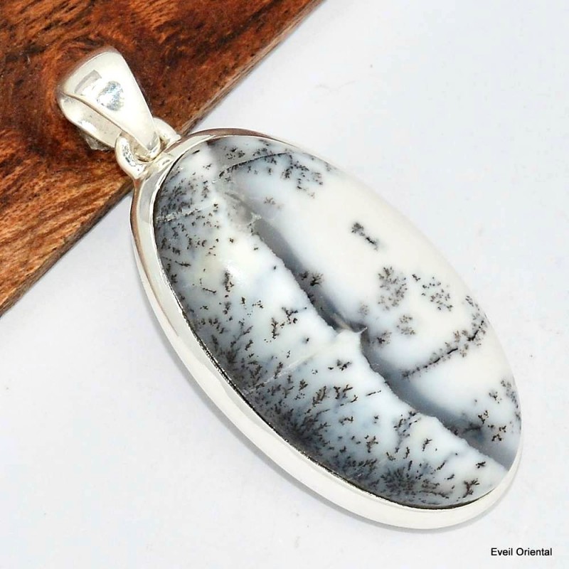 Pendentif argent Merlinite 