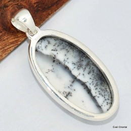 Pendentif argent Merlinite 