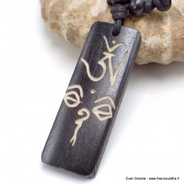 Collier tibétain Om et Yeux du Bouddha Bijoux tibetains bouddhistes WN31