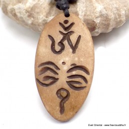 Collier tibétains symboles Yeux de Bouddha Bijoux tibetains bouddhistes WN30