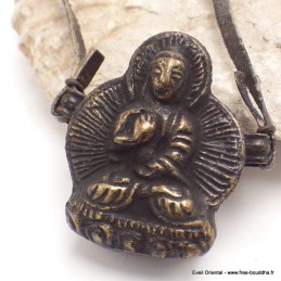 Amulette tibétaine pendentif ghau Bouddha Bijoux tibetains bouddhistes ref 43