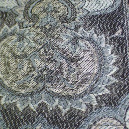 Pashmina femme en soie gris bleuté 