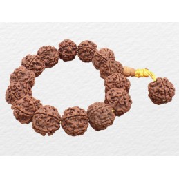 Bracelet mala en grosses Graines de Rudraksha Bracelet Mala tibétain BMPR