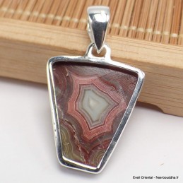 Pendentif Agate Laguna forme trapèze 