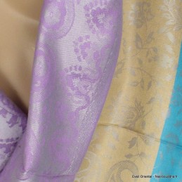 Pashmina pure soie multicolore 