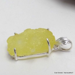 Pendentif en Brucite jaune citron Bijoux en Brucite LAM38.6