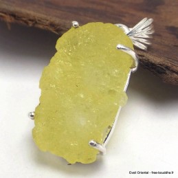 Pendentif en Brucite jaune citron Bijoux en Brucite LAM38.6