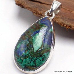 Gros pendentif azurite malachite Pendentifs pierres naturelles AW12.3