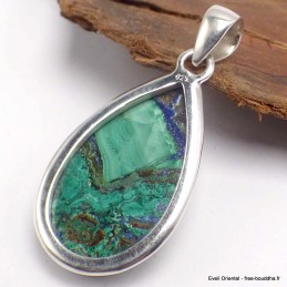 Gros pendentif azurite malachite Pendentifs pierres naturelles AW12.3