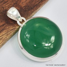 Pendentif rond en Onyx vert Pendentifs pierres naturelles SK1.3