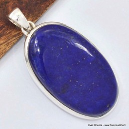 Pendentif Lapis lazuli brut oval grade AAA 