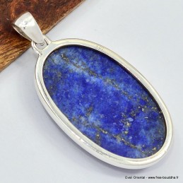 Pendentif Lapis lazuli brut oval grade AAA 