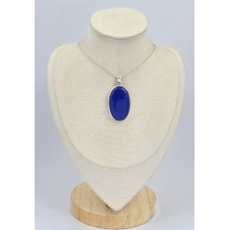 Pendentif Lapis lazuli brut oval grade AAA 