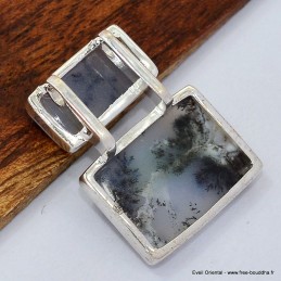 Pendentif Merlinite 2 pierres 