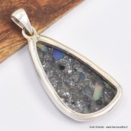 Pendentif en Opale Ethiopienne sur Pyrite  