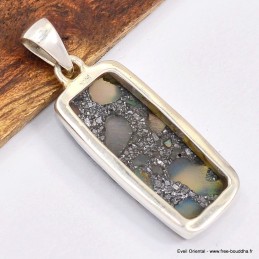 Pendentif Opale welo sur pyrite 