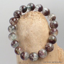 Bracelet en pierres Lodolite naturelles Bracelet Mala tibétain AGA11