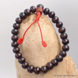 Bracelet mala bouddhiste en Bois de rose Bracelets tibétains bouddhistes BM18