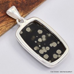 Pendentif Obsidienne Galaxy rectangulaire 