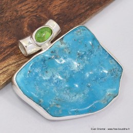 Pendentif Turquoise Kingman Variscite Bijoux en Turquoise Kingman SK14.1