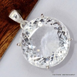 Très gros Pendentif Cristal de Roche 34 gr 