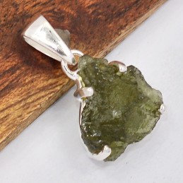 Pendentif vraie Moldavite grade AAA Bijoux en Moldavite SK17.3