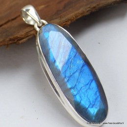 Somptueux pendentif en Labradorite bleue facettée Bijoux en Labradorite Bleue SK19