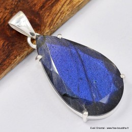 Pendentif Labradorite bleue facettée Bijoux en Labradorite Bleue SK19.1