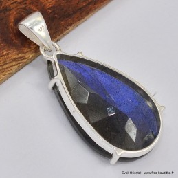 Pendentif Labradorite bleue facettée Bijoux en Labradorite Bleue SK19.1