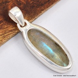 Superbe Labradorite bleu orange Bijoux en Labradorite Bleue SK19.4