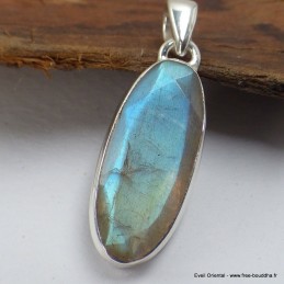 Superbe Labradorite bleu orange Bijoux en Labradorite Bleue SK19.4