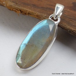 Superbe Labradorite bleu orange Bijoux en Labradorite Bleue SK19.4