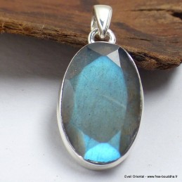 Pendentif Authentique Labradorite bleue Bijoux en Labradorite Bleue SK19.7