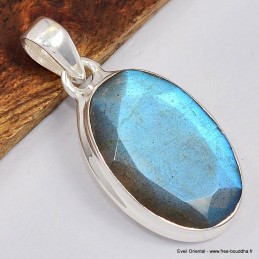 Pendentif Authentique Labradorite bleue Bijoux en Labradorite Bleue SK19.7