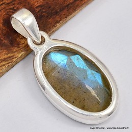 Pendentif Authentique Labradorite bleue Bijoux en Labradorite Bleue SK19.7