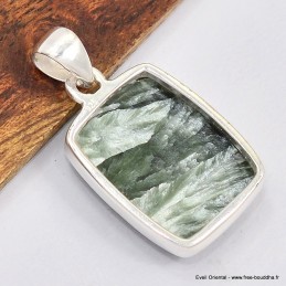 Pendentif rectangulaire en Séraphinite 