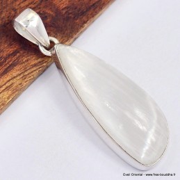 Pendentif asymétrique en Sélénite 