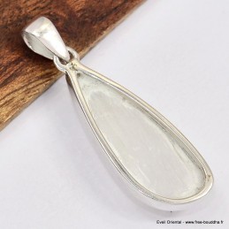 Pendentif asymétrique en Sélénite 