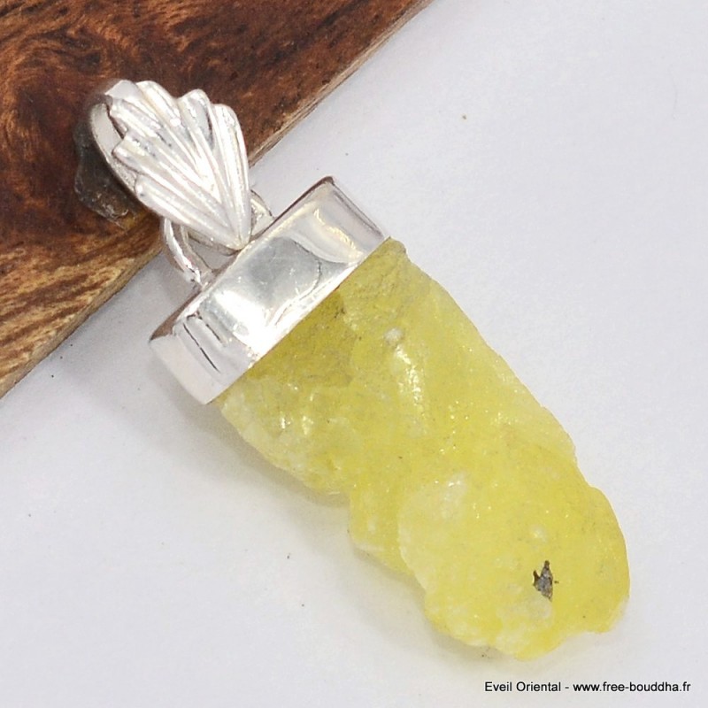 Pendentif moderne Brucite jaune  