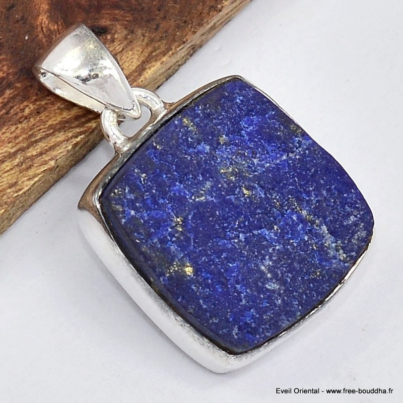 Pendentif carré en Lapis Lazuli brut 