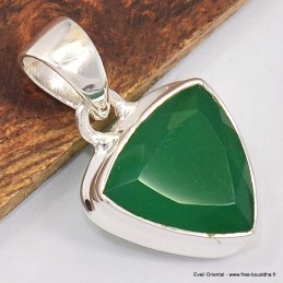 Pendentif Onyx vert trillant 