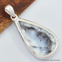 Pendentif goutte en Merlinite 