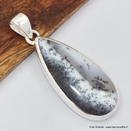 Pendentif argent Merlinite 