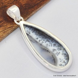 Pendentif argent Merlinite 