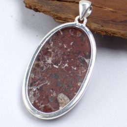 Pendentif Cavansite sur roche-mère 