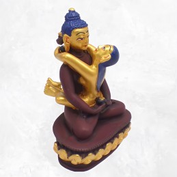 Statuette bouddhiste Shakti 13 cm bordeau or Statuettes Bouddhistes SHAKTI25